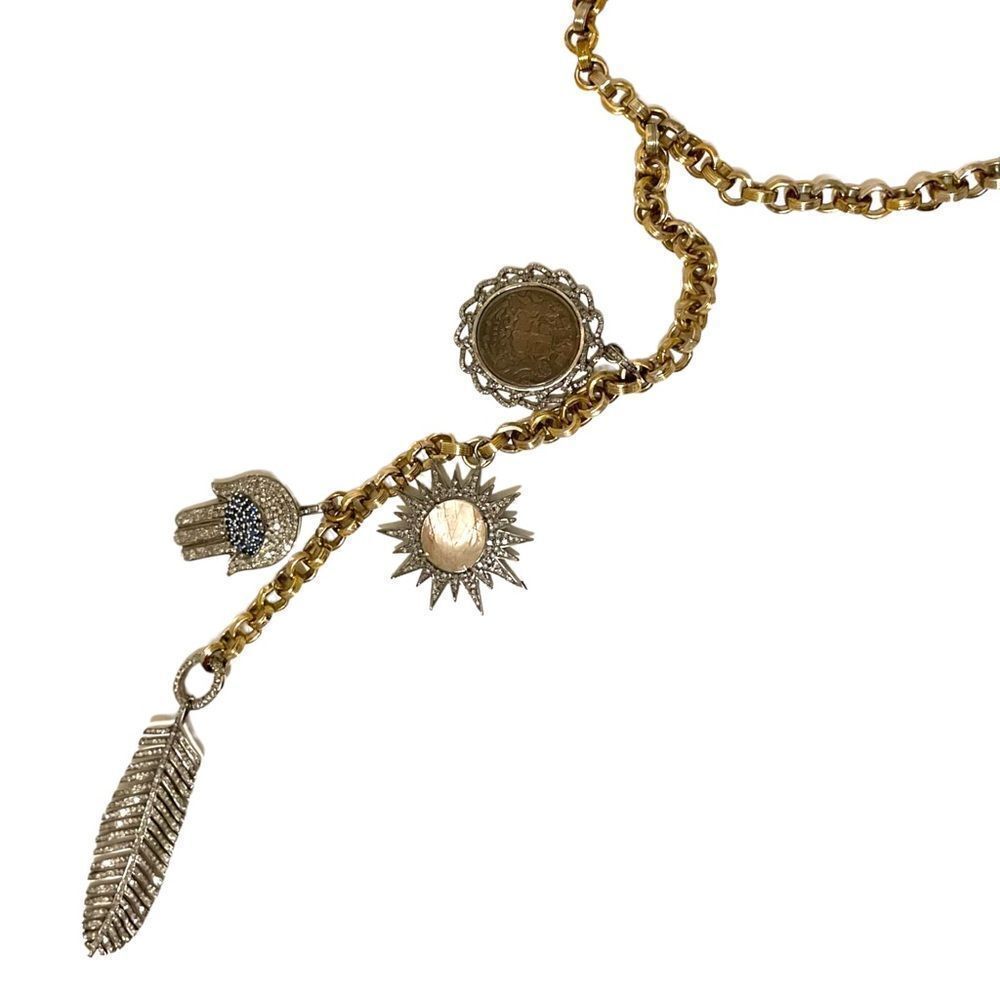 Custom Made Charmstatementnecklacewithremovable/C… - image 4